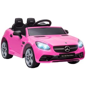 Aosom Mercedes SLC 300 Licensed Kids Electric Car with Remote Control, 12V Battery Powered Kids Ride on Car with Music, Lights, Suspension for 3-6 Yea
