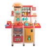 Kids Kitchen Playset Toys - Pink