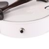 [Do Not Sell on Amazon]Glarry GV102 4/4 Solid Wood EQ Violin Case Bow Violin Strings Shoulder Rest Electronic Tuner Connecting Wire Cloth White