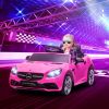 Aosom Mercedes SLC 300 Licensed Kids Electric Car with Remote Control, 12V Battery Powered Kids Ride on Car with Music, Lights, Suspension for 3-6 Yea