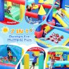7 in 1 Inflatable Bounce House, Bouncy House with Ball Pit for Kids Indoor Outdoor Party Family Fun, Obstacles, Toddler Jump Bouncy Castle with Ball P