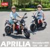 Red, Licensed Aprilia Electric Motorcycle, 6V Kids Motorcycle, Ride On Toy w/Training Wheels, LED Lights, Sounds & Music, Battery Powered Dirt Bike fo
