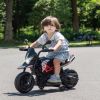 Red, Licensed Aprilia Electric Motorcycle, 6V Kids Motorcycle, Ride On Toy w/Training Wheels, LED Lights, Sounds & Music, Battery Powered Dirt Bike fo
