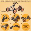 Modular design High-strength material electric innovation kart, more than 20 kinds of assembly methods, suitable for outdoor sports, parent-child inte