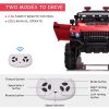 12V Police Car Ride-on Truck with Remote Control & Siren, 2-Seater Battery-Operated Electric Car for Kids with Music, Electric Ride-on Toy with Horn,