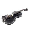 [Do Not Sell on Amazon]Glarry GV102 4/4 Solid Wood EQ Violin Case Bow Violin Strings Shoulder Rest Electronic Tuner Connecting Wire Cloth Black