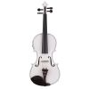[Do Not Sell on Amazon]Glarry GV102 4/4 Solid Wood EQ Violin Case Bow Violin Strings Shoulder Rest Electronic Tuner Connecting Wire Cloth White
