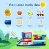 7 in 1 Inflatable Bounce House, Bouncy House with Ball Pit for Kids Indoor Outdoor Party Family Fun, Obstacles, Toddler Jump Bouncy Castle with Ball P