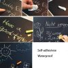 4pcs Self-adhesivee Waterproof Blackboard Wall Stickers Painting Writing Teaching Blackboard Stickers For Teaching Office 8.3inch*11.8inch