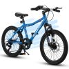 S20101 Ecarpat 20 Inch Kids Bike, Boys Girls Mountain Bike Ages 8-12, 7 Speed Teenager Children Kids' Bicycles, Front Suspension Disc U Brake, 14 Inch
