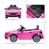 Aosom Mercedes SLC 300 Licensed Kids Electric Car with Remote Control, 12V Battery Powered Kids Ride on Car with Music, Lights, Suspension for 3-6 Yea