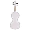[Do Not Sell on Amazon]Glarry GV102 4/4 Solid Wood EQ Violin Case Bow Violin Strings Shoulder Rest Electronic Tuner Connecting Wire Cloth White