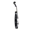 [Do Not Sell on Amazon]Glarry GV102 4/4 Solid Wood EQ Violin Case Bow Violin Strings Shoulder Rest Electronic Tuner Connecting Wire Cloth Black