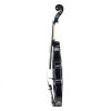 [Do Not Sell on Amazon]Glarry GV102 4/4 Solid Wood EQ Violin Case Bow Violin Strings Shoulder Rest Electronic Tuner Connecting Wire Cloth Black