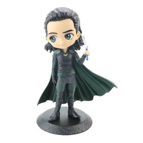 Avengers Anime Doll Superhero Iron Man Spiderman Thor Rocky PVC Doll Collection Model Toy 15 Cm (Color: O, size: 13CM)