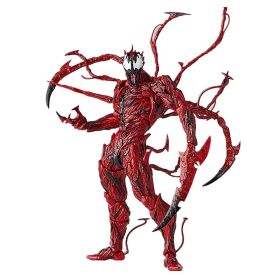 Marvel Movie Character Yamaguchi AMAZING Extraordinary Spider-Man Red Poison Carnage Venom PVC Movable Model Toy (Color: hong, size: With box)