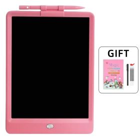 LCD Writing Tablet Doodle Board Erasable Handwriting Boards Waterproof Doodle Pad Early Educational Toys Magnetic Drawing Board for 3 4 5 6 7 8 Year O (Color: Pink)