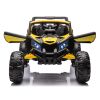 12V Ride On Car with Remote Control,UTV ride on for kid,3-Point Safety Harness, Music Player (USB Port/Volume Knob/Battery Indicator), LED Lights, Hig