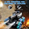 4DRC Y1 RC Crawler Scale Water Bullet Shooting Remote Control Cars,Kids 4WD Battle Stunt Car,All Terrain RC Truck with 360¬∞Rotating,Toy Gift for Boys