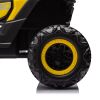 12V Ride On Car with Remote Control,UTV ride on for kid,3-Point Safety Harness, Music Player (USB Port/Volume Knob/Battery Indicator), LED Lights, Hig