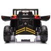 12V Ride On Car with Remote Control,UTV ride on for kid,3-Point Safety Harness, Music Player (USB Port/Volume Knob/Battery Indicator), LED Lights, Hig